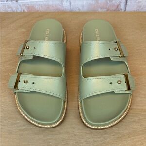 Cole Haan Women's Mint Green Buckle Sandals